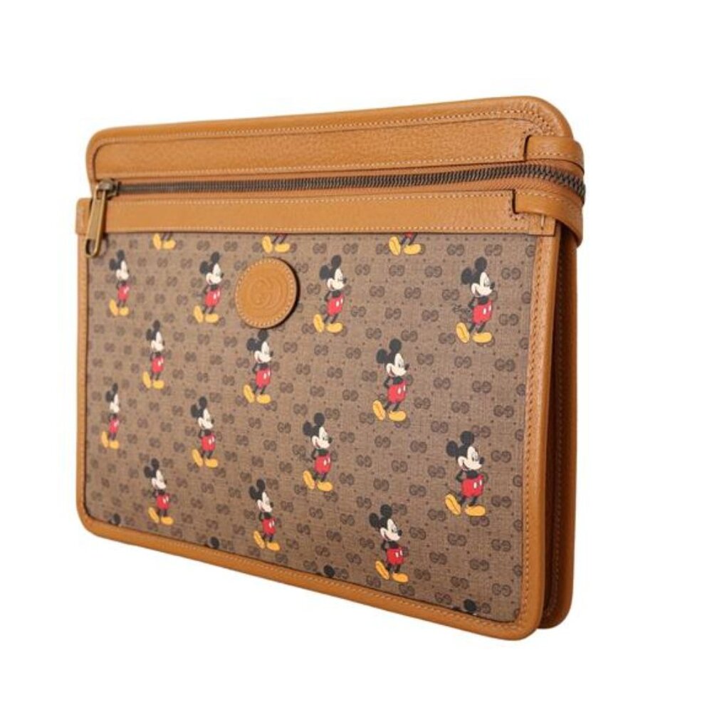 BRAND NEW! Disney x Gucci ©Disney GG Supreme Wallet Mickey GG Logo Print